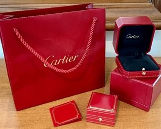 Item 141:  Lot of Cartier Boxes:  $75