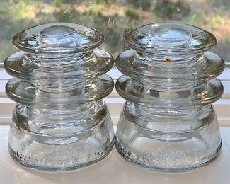 Item 195:  Vintage Glass Insulators:  $14