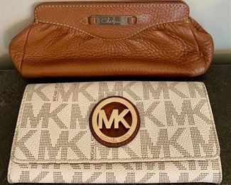 Michael Kors Wallet and Cole Haan Leather Make-Up Case: $25