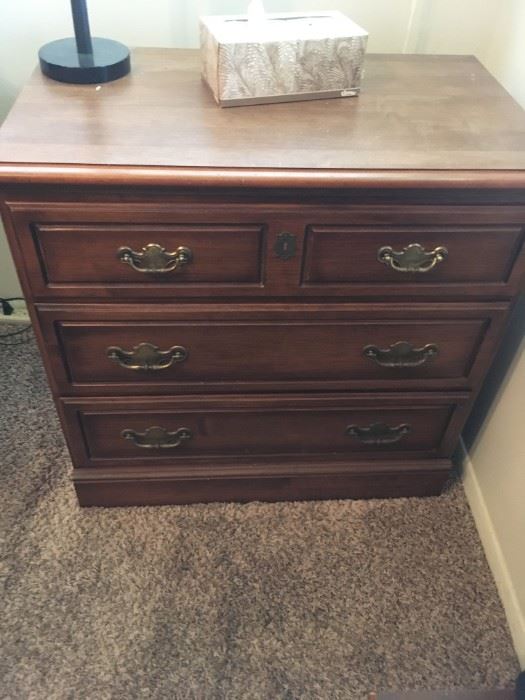 . . . one of two matching night stands
