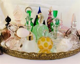 Nice collection perfume bottles