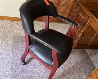 $65 desk chair on casters