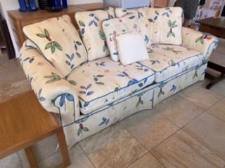 $195 hideway yellow floral sofa 