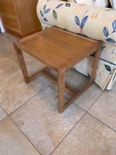 $ 80 one of two side tables pine 