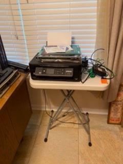 $34 Copier and folding table $16
