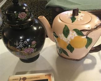 . . . an urn and tea pot