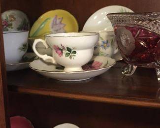 . . . there are probably 20 or so cups and saucers
