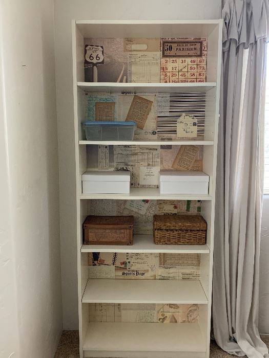 Ikea 6 shelves book cases 60.00 each with decor/  2 no decor they are 40.00 each 