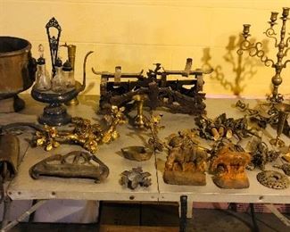 Antique metal items