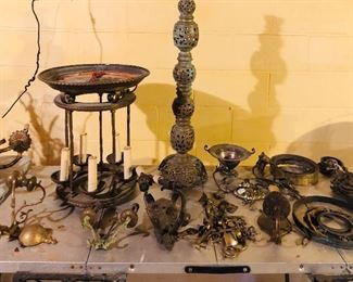 Antique metal items
