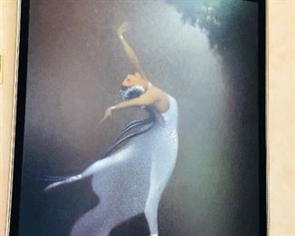 Very large ballerina oil painting