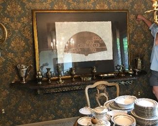 Very large signed "Art Deco Fan" print by Tim Vance