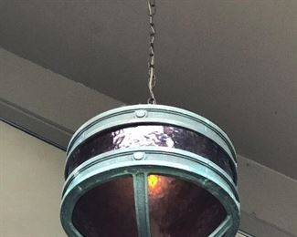 Antique fixture vedigris copper