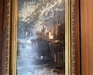 19th century oil on board