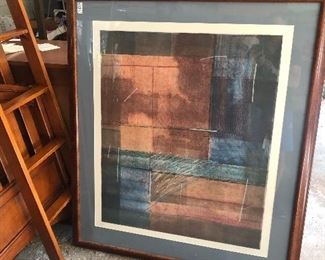 Large signed lithograph