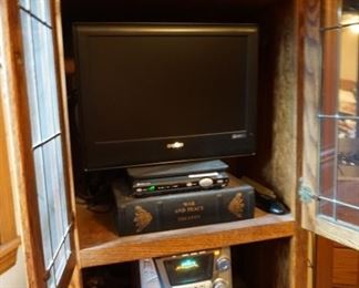 stereo, TV, DVD player