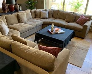 Crate & Barrel Sectional Sofa (Coffee Table NOT FOR SALE)