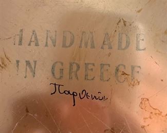 Handmade in Greece Plate 
