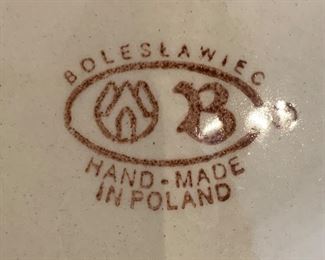 Boleslawiec Hand Made Poland Saucers