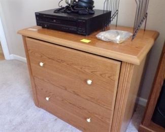 nice wood file cabinet