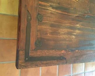 An Amazing Oversized Rustic Wood and Iron Table
