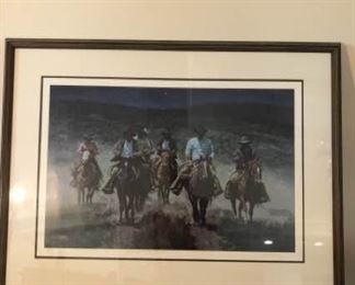 Bill Owen Ltd Edition Print Cowboy Ride