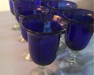 Cobalt Blue Drinking Glasses