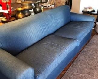 Denim Couch Extra Long