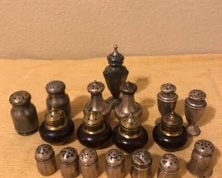 Miniature Silver Salt Pepper Shakers