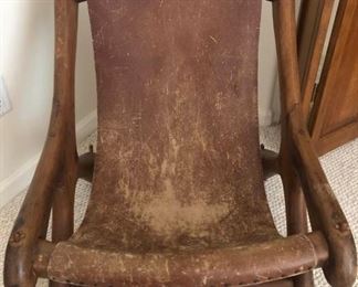 Oldworld Leather Camping Chair