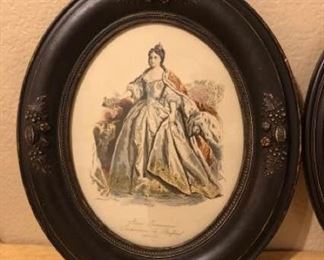 P Pauquet Vintage Women of Time Prints