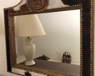 Unique Cowhide Mirror