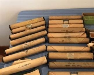 Vintage 1950s Player Piano Music Rolls
