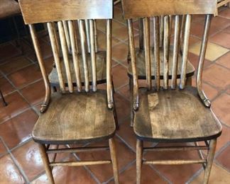 Vintage Chairs w Silver Accents