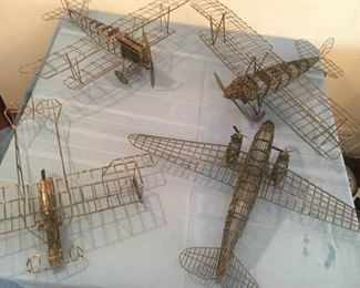 Vintage Metal Airplanes