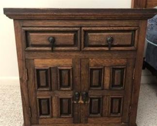 Vintage Oak Side Table
