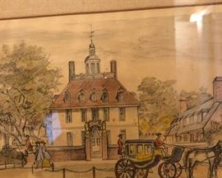 Vintage Royal Governors Palace Print