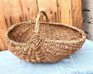 Very old and in good condition large woven basket NOW $20 WAS $35