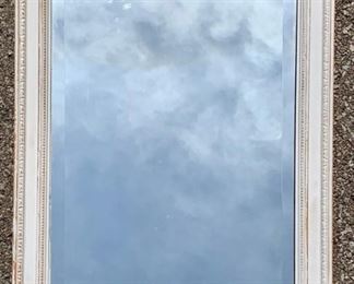 Vintage white painted framed mirror. In great condition ready to hang. 30" x 24" $35