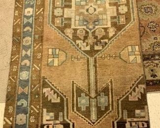 Beautiful old Serapi rug. No smells or stains. Beautiful hues of browns and blues.  Measures 2' 7" x 5' 8", great design. Old and fantastic. $145