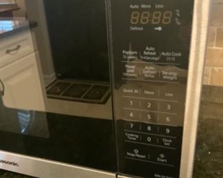 $75- Panasonic Microwave. 29”W x 15”D x 1ft’H 