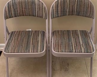 $20- Pair of Folding Card Chairs.
