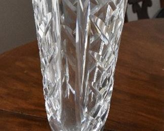 Waterford Small Vase $25
7" tall, 2.5" wide. Flaw in glass on base.