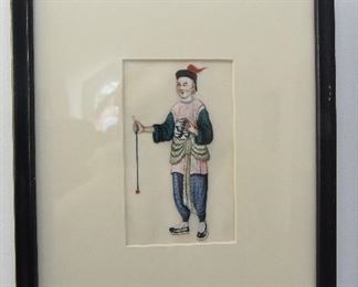 Pair Chinese Paintings $38
OD of frames approximately 12" x 14"