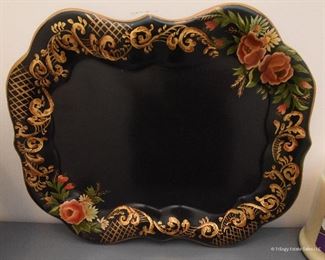 Small Black Metal Tray $18
Approximate size 10" x 8"