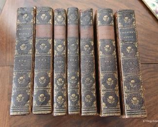Incomplete set of Fielding's Work $50
6.5" x 4. Books are in rough shape. Front cover completely detached on two volumes.