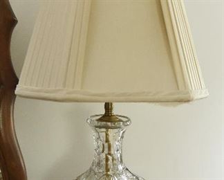 Cut Glass Lamp $45