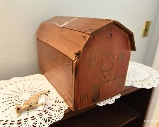 Vintage Barn Toy $40
13" x 7.5" x 8.5" tall
