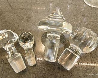 Four decanter stoppers $36
Largest is 4" x 2.625"