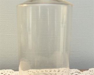 Large blown glass bottle, no stopper $18
11" tall, 6" diameter